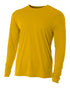 A4 Youth Cooling Performance Long Sleeve Crew (N3165), Color 'Gold'
